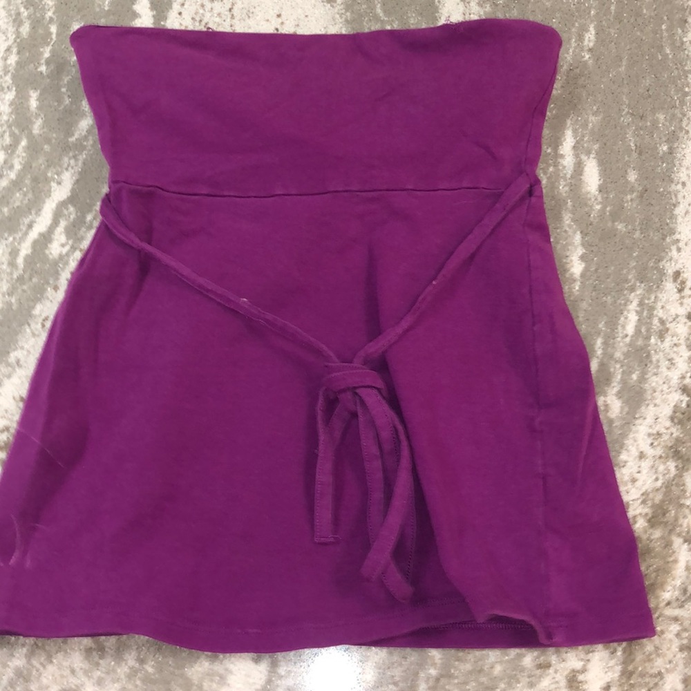 Purple strapless shirt by Bra Tops